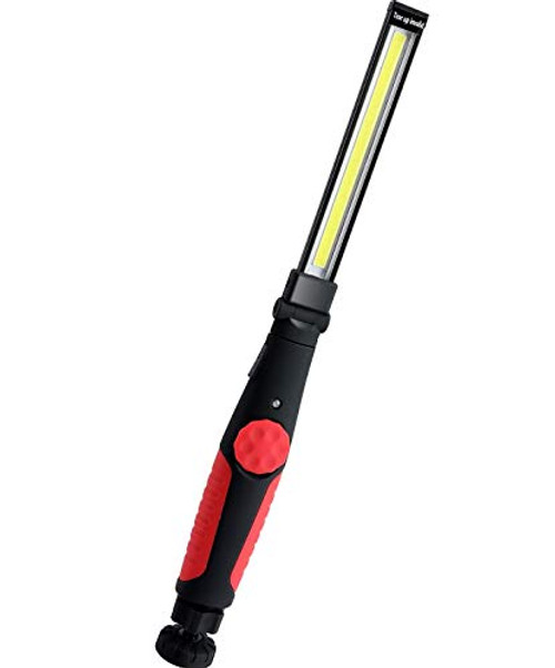 LED Work Light COB Rechargeable Work Lights 360°Rotate Foldable Lighting Magnetic Base Handheld LED Work Light Portable Inspection Lamp for Household Emergency Camping and Car Repair Red LED Work Light COB Rechargeable Work Lights 360°Rotate Foldable Lighting Magnetic Base Handheld LED Work Light Portable Inspection Lamp for Household Emergency Camping and Car Repair Red