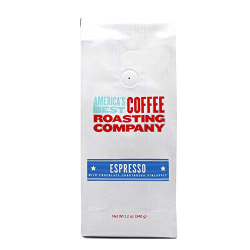 Whole Bean Coffee  Medium Espresso Roast  Rich   Chocolatey  100  Arabica Coffee  Small Batch Roasted by Americas Best Coffee Roasting Company 12 oz