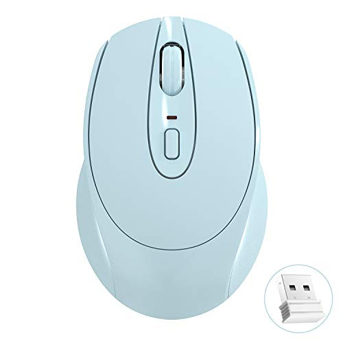 Wireless Mouse  2-4 G Cordless Mouse with Noiseless Click  Computer Mouse with Nano Receiver for Laptop  PC  Computer  Notebook  Mac
