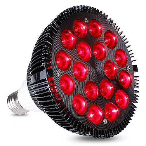 HIGROW 36W All Deep Red 660nm LED Grow Light Bulb for Indoor Plants Flowering Bloom and Fruiting, Grow Spectrum Enhancement and Light Therapy.