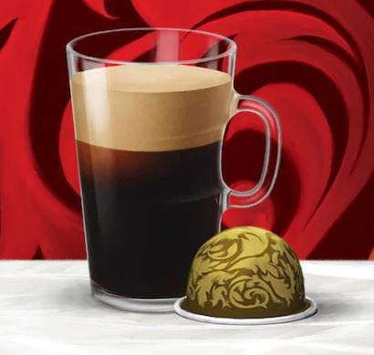 Limited Edition! Nespresso VertuoLine CAFFÈ VENEZIA, Plus 1 piece of Dark Chocolate salted Caramel, For your first cup of coffee