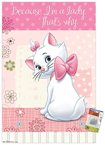 Disney The Aristocats - Marie - I m A Lady Wall Poster with Push Pins