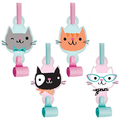 Cat Party Blowers  24 ct