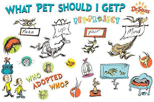 Eureka Dr- Seuss  What Pet Should I Get?  Bulletin Board Set and Classroom Decorations for Teachers  38 pcs