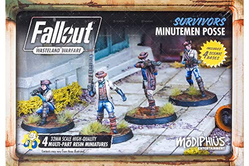 Fallout Wasteland Warfare Survivors Minutemen Posse Miniatures