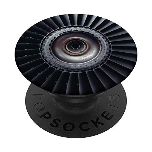 Jet Engine Picture Airplane Pilot Technician Men Gift PopSockets Grip and Stand for Phones and Tablets