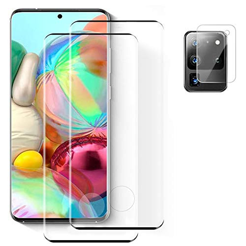 2 1 Galaxy S20 Ultra Screen Protector Tempered Glass Film Camera Lens Protector Ultrasonic Fingerprint Compatible HD Clear Case Friendly No bubbles 9H hardness For Samsung Galaxy S20 Ultra 5G 6-9Inch 2 1 Galaxy S20 Ultra Screen Protector Tempered Glass Film Camera Lens Protector Ultrasonic Fingerprint Compatible HD Clear Case Friendly No bubbles 9H hardness For Samsung Galaxy S20 Ultra 5G 6-9Inch