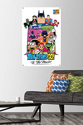 DC Comics Movie - Teen Titans Go! To The Movies - Collage Wall Poster with Push Pins