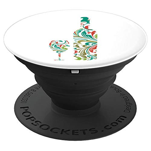 Wine Collector Tasting Bottle Red White Wine Love Gift PopSockets Grip and Stand for Phones and Tablets