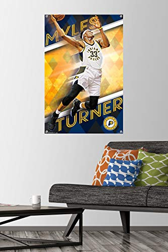 NBA Indiana Pacers - Myles Turner 17 Wall Poster with Push Pins