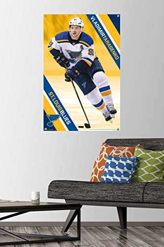 NHL St- Louis Blues - Vladimir Tarasenko 19 Wall Poster with Push Pins