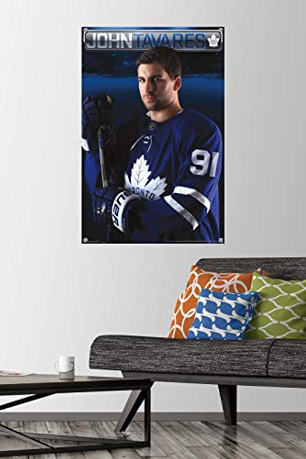 NHL Toronto Maple Leafs - John Tavares 18 Wall Poster with Push Pins NHL Toronto Maple Leafs - John Tavares 18 Wall Poster with Push Pins