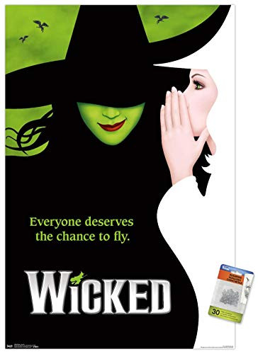 Wicked The Musical - Key Art Wall Poster with Push Pins