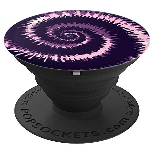 Pink and Purple Tie Dye Swirl Boho Hippy Gift For Girls PopSockets Grip and Stand for Phones and Tablets