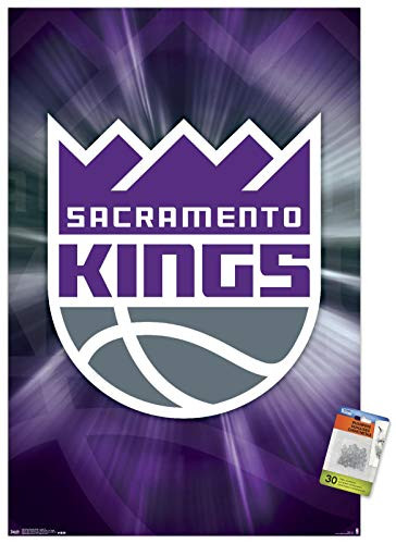 NBA Sacramento Kings - Logo 16 Wall Poster with Push Pins