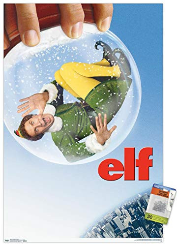Elf - Snow Globe One Sheet Wall Poster with Push Pins