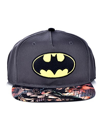 DC Comics Youth Batman Logo Snap-Back Hat Gray