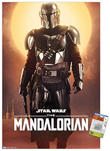 Star Wars  The Mandalorian - Mandalorian Wall Poster with Push Pins