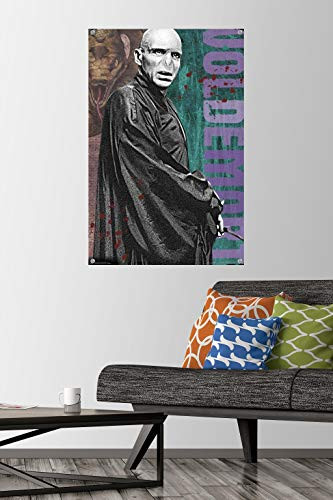 The Wizarding World  Harry Potter - Voldemort with Wand Wall Poster with Push Pins