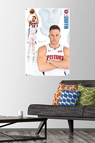 NBA Detroit Pistons - Blake Griffin 18 Wall Poster with Push Pins