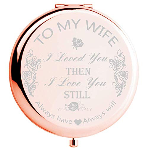 Fnbgl Lover Gifts To My Wife I Loved You Then I Love You Still Engraved Compact Travel Mirrors for Wife Women Sister Friends Birthday Valentine Anniversary Christmas Fnbgl Lover Gifts To My Wife I Loved You Then I Love You Still Engraved Compact Travel Mirrors for Wife Women Sister Friends Birthday Valentine Anniversary Christmas