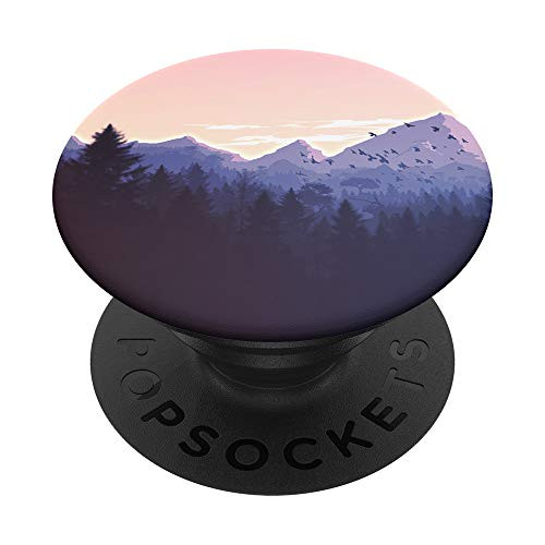 Mountain Trees Forest Oregon Nature and Sunset PopSockets PopGrip  Swappable Grip for Phones   Tablets