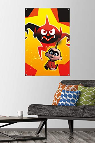 Disney Pixar The Incredibles 2 - Jack Jack Wall Poster with Push Pins