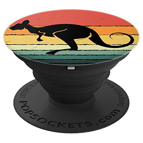 Retro Sun Kangaroo - Vintage Sunset PopSockets Grip and Stand for Phones and Tablets