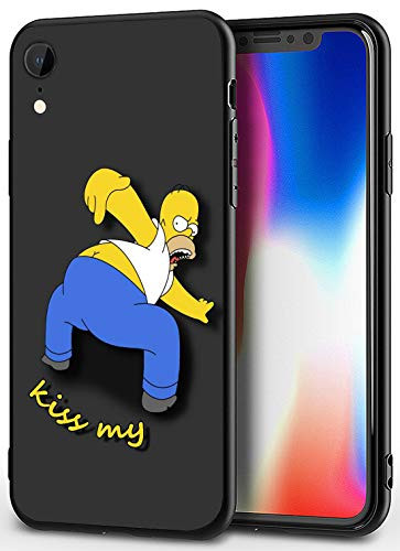 iPhone XR Case - Cute Anime Design Ultra-Thin Cover Cases for iPhone Xr 6-1  Simpsons-Funny-Homer