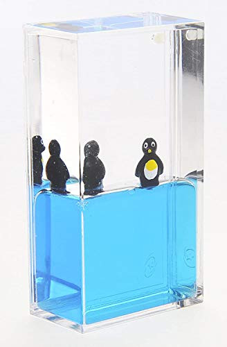 Cyber Distributors Mini Liquid Penguin Paperweight - Desk Toys - Stress Relief - Autism Toys