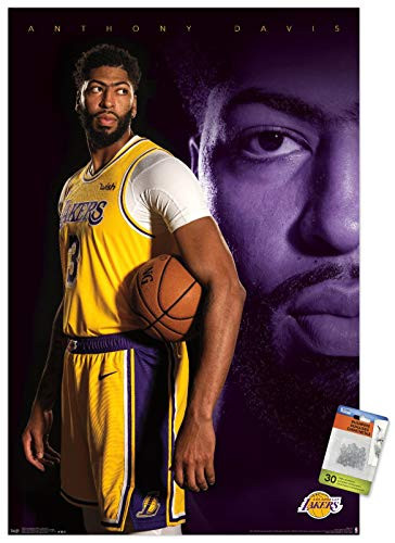 NBA Los Angeles Lakers - Anthony Davis 19 Wall Poster with Push Pins
