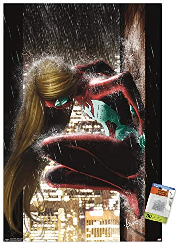 Marvel Comics - Spider-Woman - Ultimates Cover  5 Wall Poster with Push Pins