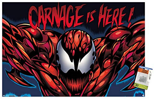 Marvel Comics - Carnage - Classic Wall Poster with Push Pins Marvel Comics - Carnage - Classic Wall Poster with Push Pins
