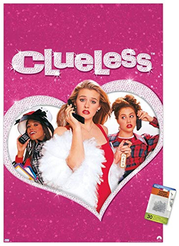 Clueless - Pink Wall Poster with Push Pins