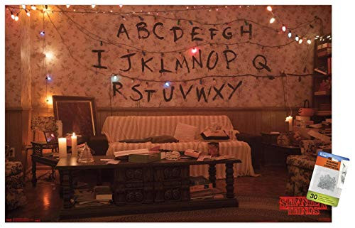 Netflix Stranger Things - Alphabet Wall Poster with Push Pins