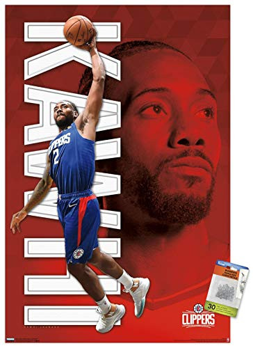 NBA Los Angeles Clippers - Kawhi Leonard 19 Wall Poster with Push Pins