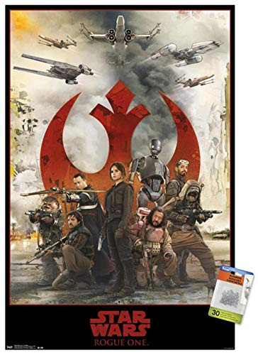 Star Wars  Rogue One - Assemble Wall Poster with Push Pins