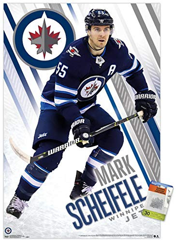 NHL Winnipeg Jets - Mark Scheifele 18 Wall Poster with Push Pins