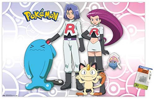 Pokemon - Team Rocket Wall Poster with Push Pins