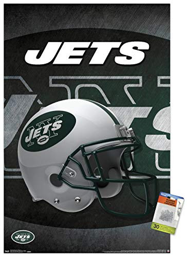 NFL New York Jets - Helmet 16 Wall Poster with Push Pins