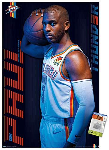 NBA Oklahoma City Thunder - Chris Paul 19 Wall Poster with Push Pins