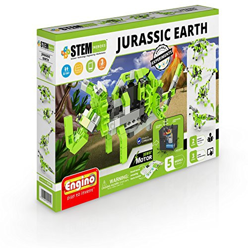 Engino STH61 Jurassic Earth Motorized Models Construction System Toy