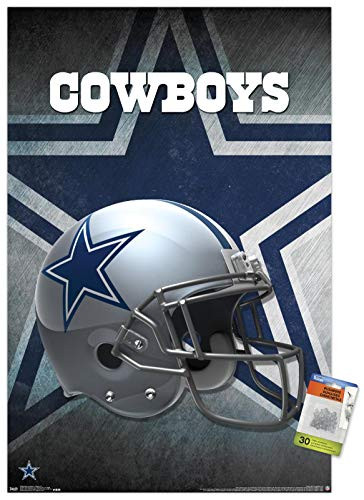 NFL Dallas Cowboys - Helmet 16 Wall Poster with Push Pins