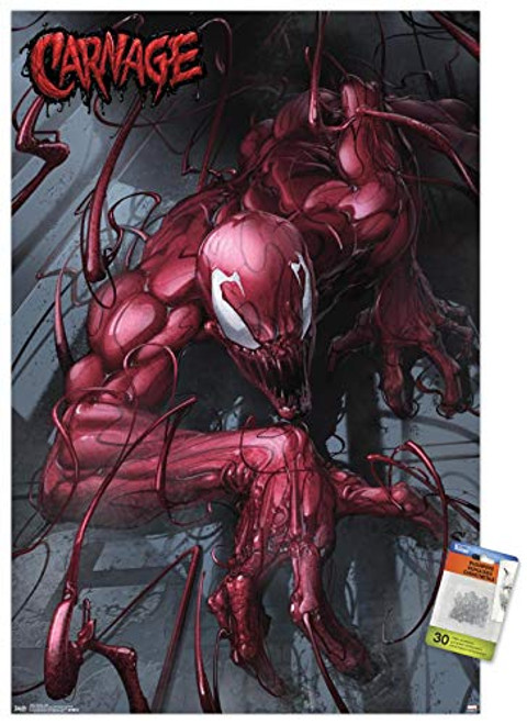 Marvel Comics - Carnage - Wall Wall Poster with Push Pins Marvel Comics - Carnage - Wall Wall Poster with Push Pins