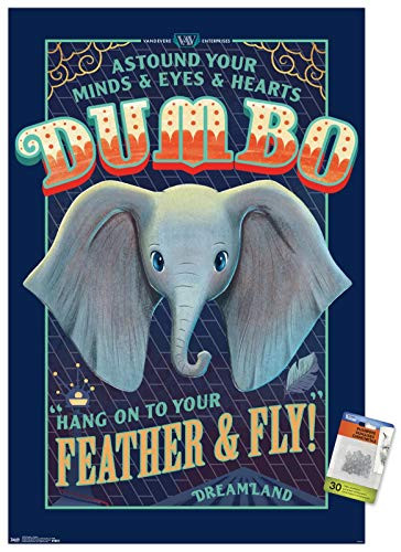 Disney Dumbo - Feather Wall Poster with Push Pins