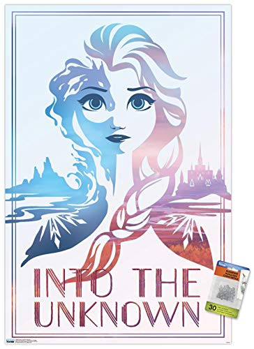 Disney Pixar Frozen 2 - Into the Unknown Wall Poster with Push Pins