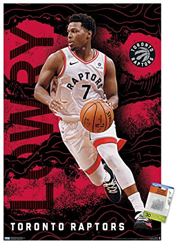 NBA Toronto Raptors - Kyle Lowry 19 Wall Poster with Push Pins