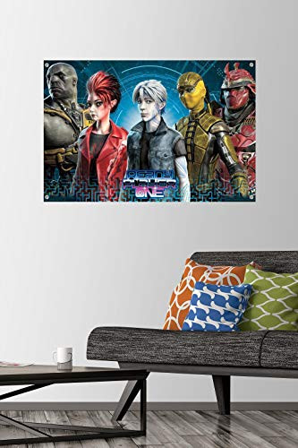 Ready Player One - Group Wall Poster with Push Pins