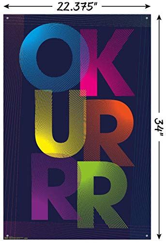Okurrr Wall Poster with Push Pins