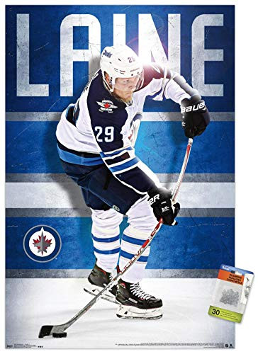 NHL Winnipeg Jets - Patrik Laine 17 Wall Poster with Push Pins